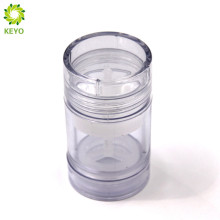 50g emballage cosmétique vide en plastique transparent déodorant bâton conteneur